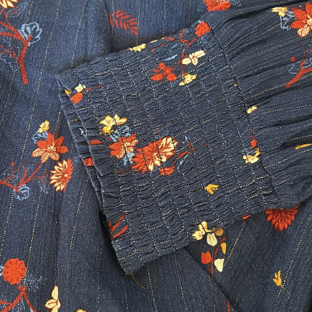 NWT women’s Neiman Marcus Navy Floral Dress - Picture 6 of 7